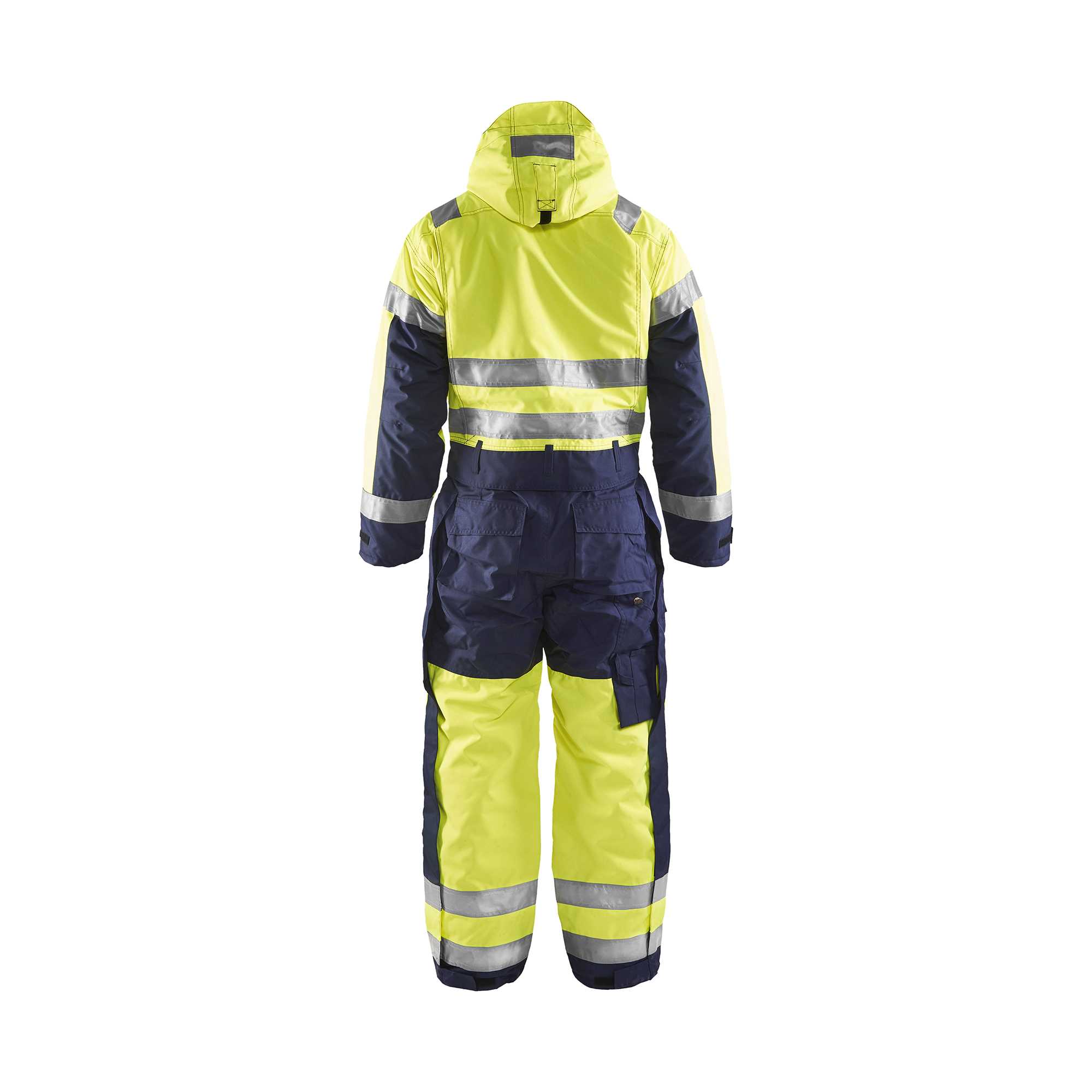 BLAKLADER 67631977 Hi Vis Winter Overall Hi Vis Reflective Work Overall Men - Waterproof